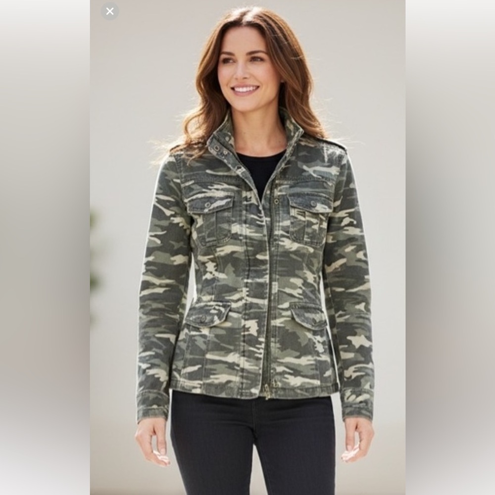 Kensie Jeans Camouflage Women's Jacket